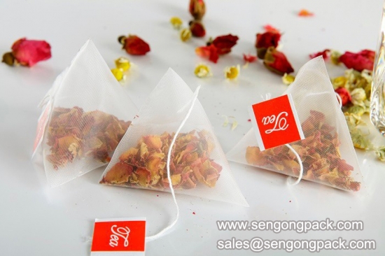 Pyramid Lemon and Ginger Tea tea bag packaging supplies