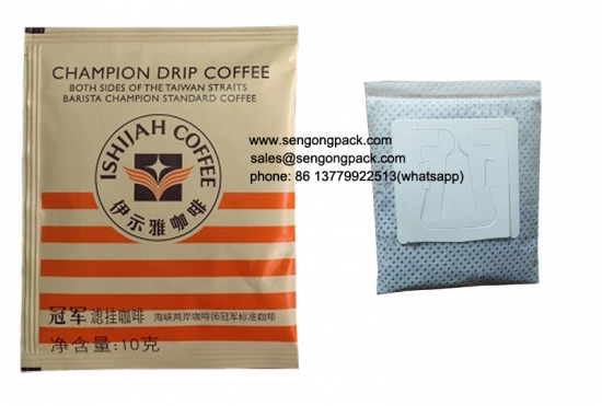  Costa Rica Drip Coffee Bag Packing Machine with Outer Envelope