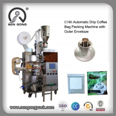 
     Máquina empacadora de orejas colgantes de café por goteo
    
