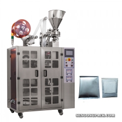 Máquina empacadora de bolsas de café por goteo con sobre exterior