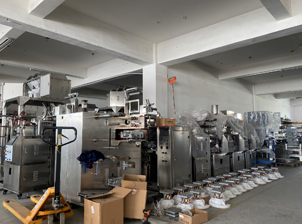 taller de embalaje de café en fábrica